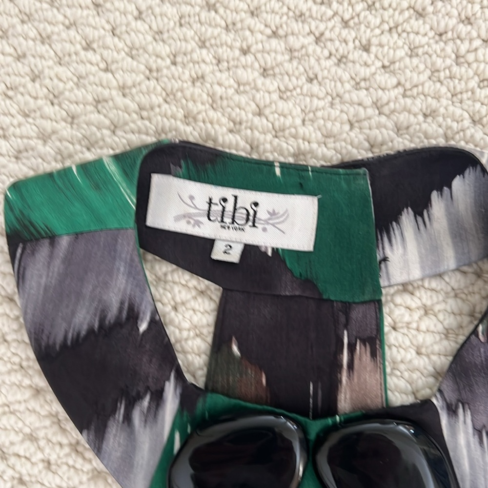 EUC Vintage Tibi silk maxi dress size 2 - Picture 6 of 14